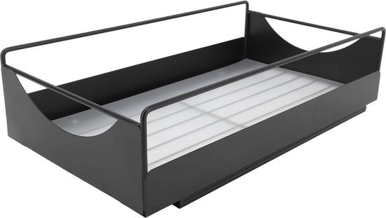 Organizzatore estensibile per armadi - 406 x 229 x 91 cm - pannelli estensibili - armadio cucina - soggiorno - organizzatore estensibile per contenitori - armadio casa - nero