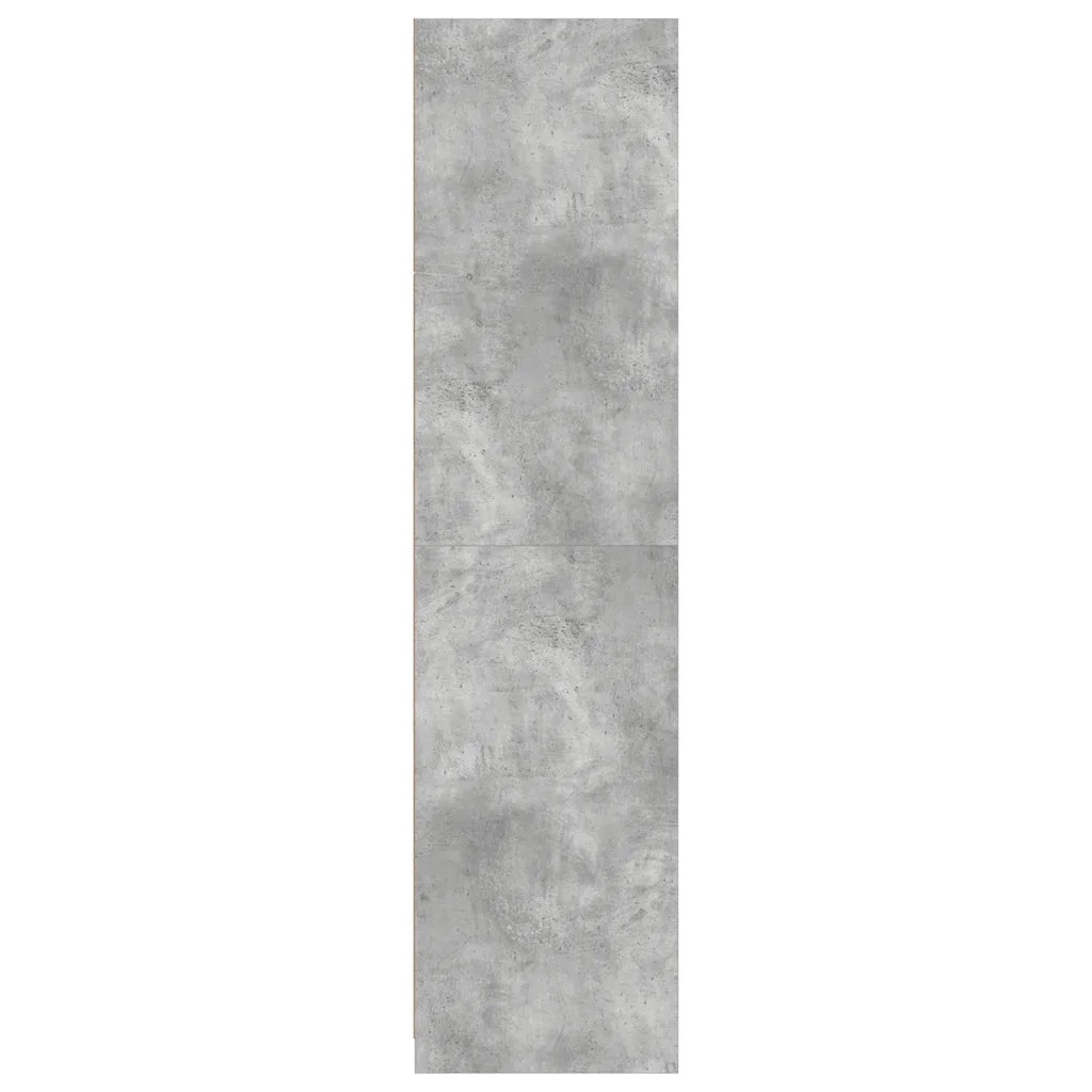Armadio Grigio Cemento 100x50x200 cm in Legno Multistrato 800607