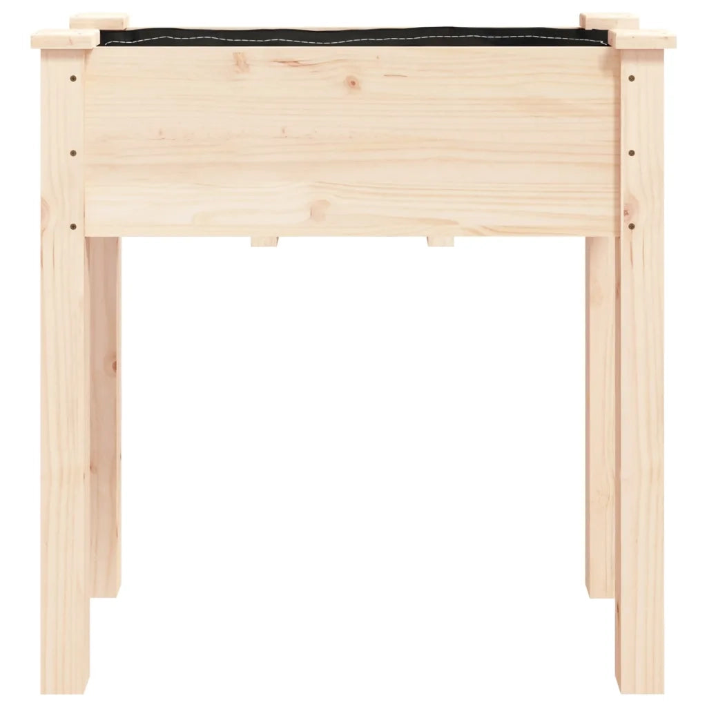 Fioriera con Fodera 71x37x76 cm Legno Massello di Abete 364230