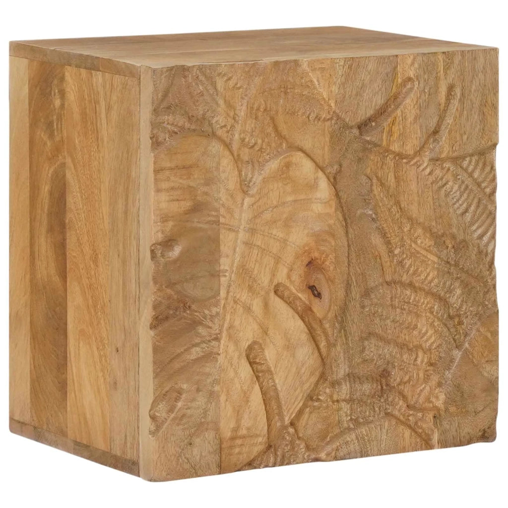 Comodino a muro fatto a mano Marrone Teak 40x30x40 cm 42020118