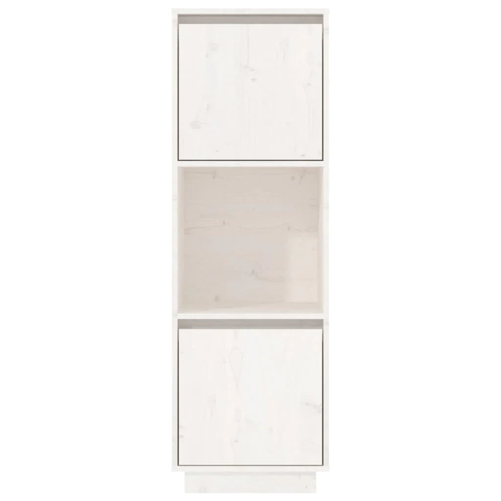 Buffet credenza cassettiera armadio mobile contenitore organizer cucina soggiorno salotto alto 38 x 35 x 117 cm legno massello di pino bianco 02_0032442