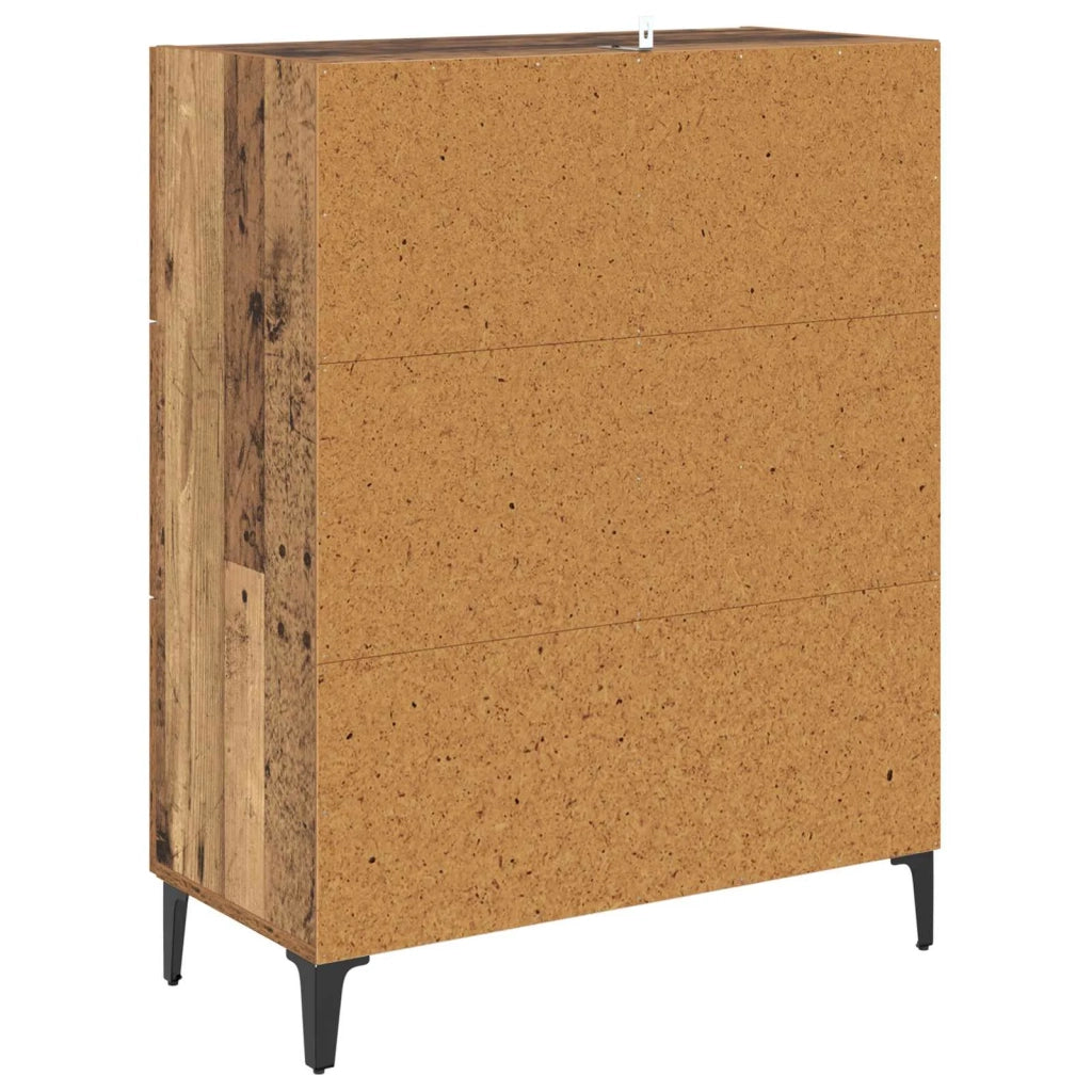 Credenza | Madia | Buffet da pranzo | Armadio da pranzo con cassetto Legno vecchio 69,5 x 34 x 90 cm