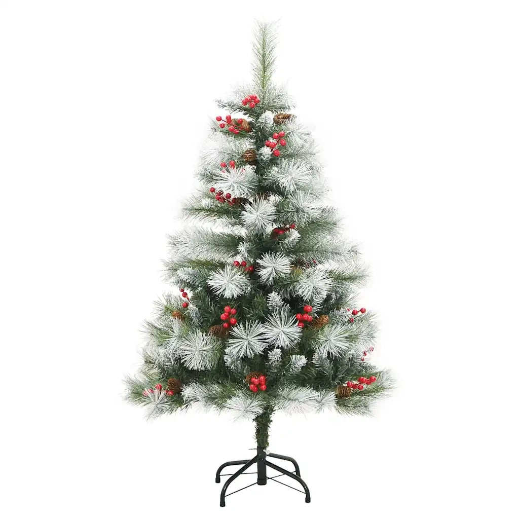 Albero di Natale | Decorazioni natalizie artificiale Verde e bianco 150 cm