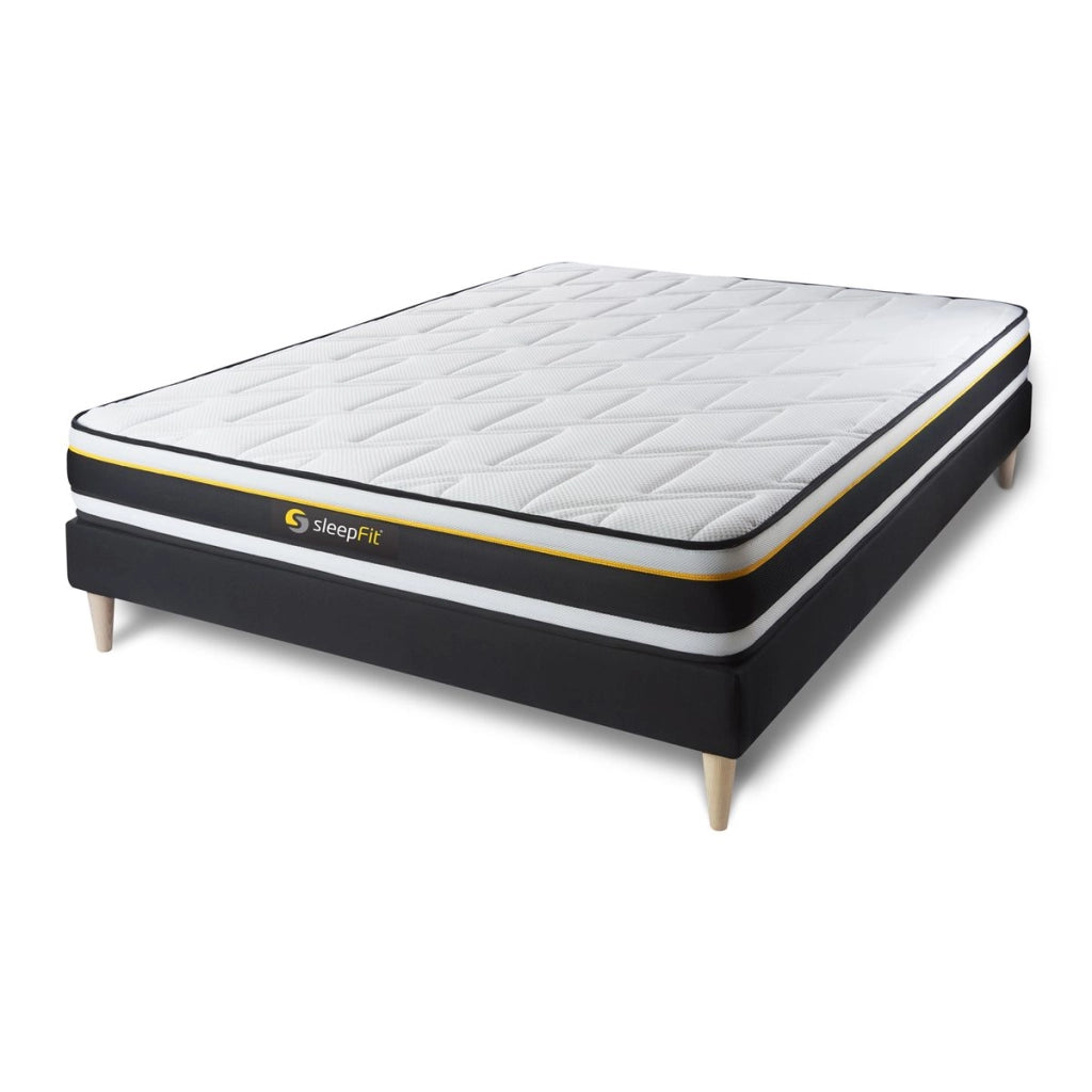 Kit rete e materasso matrimoniale SOFT 150x190cm - Spessore : 19cm - Foam HD - Molto rigido