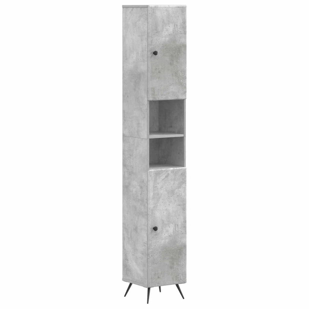 Set di Armadi da Bagno da 2 Pezzi BREDA Grigio Cemento 3417561