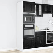 Armadio per forno Rovere Nero 60 x 57 x 207 cm 3417316