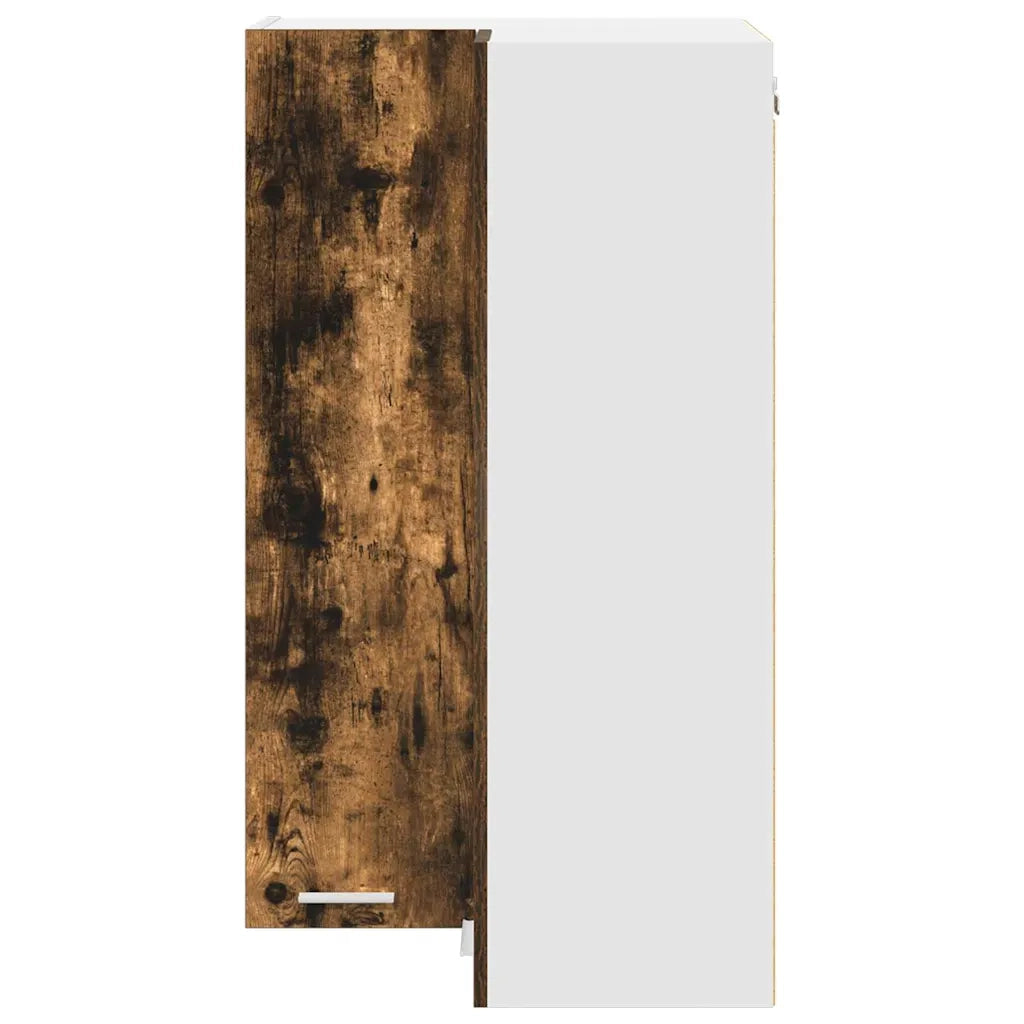 Armadio pensile Rovere Affumicato e Bianco 57 x 57 x 100 cm 884374