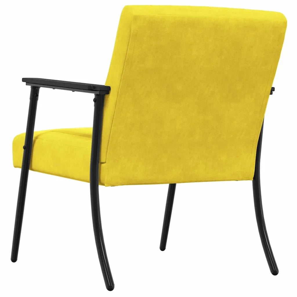 poltrona Giallo 59 x 75 x 78 cm Velluto 42017686
