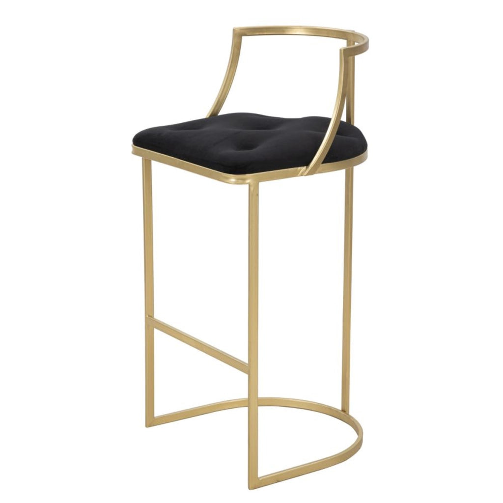 Sgabello Alto VKH450, Oro, Metallo, 45x45x90 cm