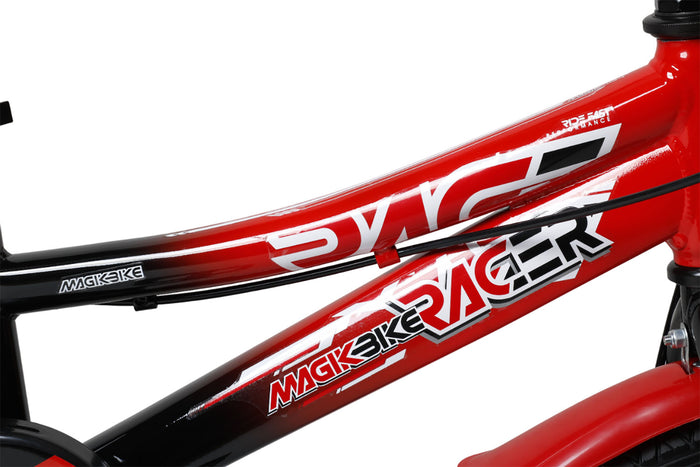 Bicicletta per Bambini 16" Freni a Disco Magik-Bike Racer Rosso