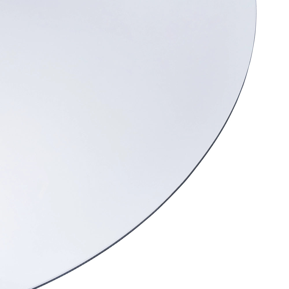 Specchio da Parete Rotondo Argento 60 cm Luci LED Sistema Antiappannamento Accessori Bagno