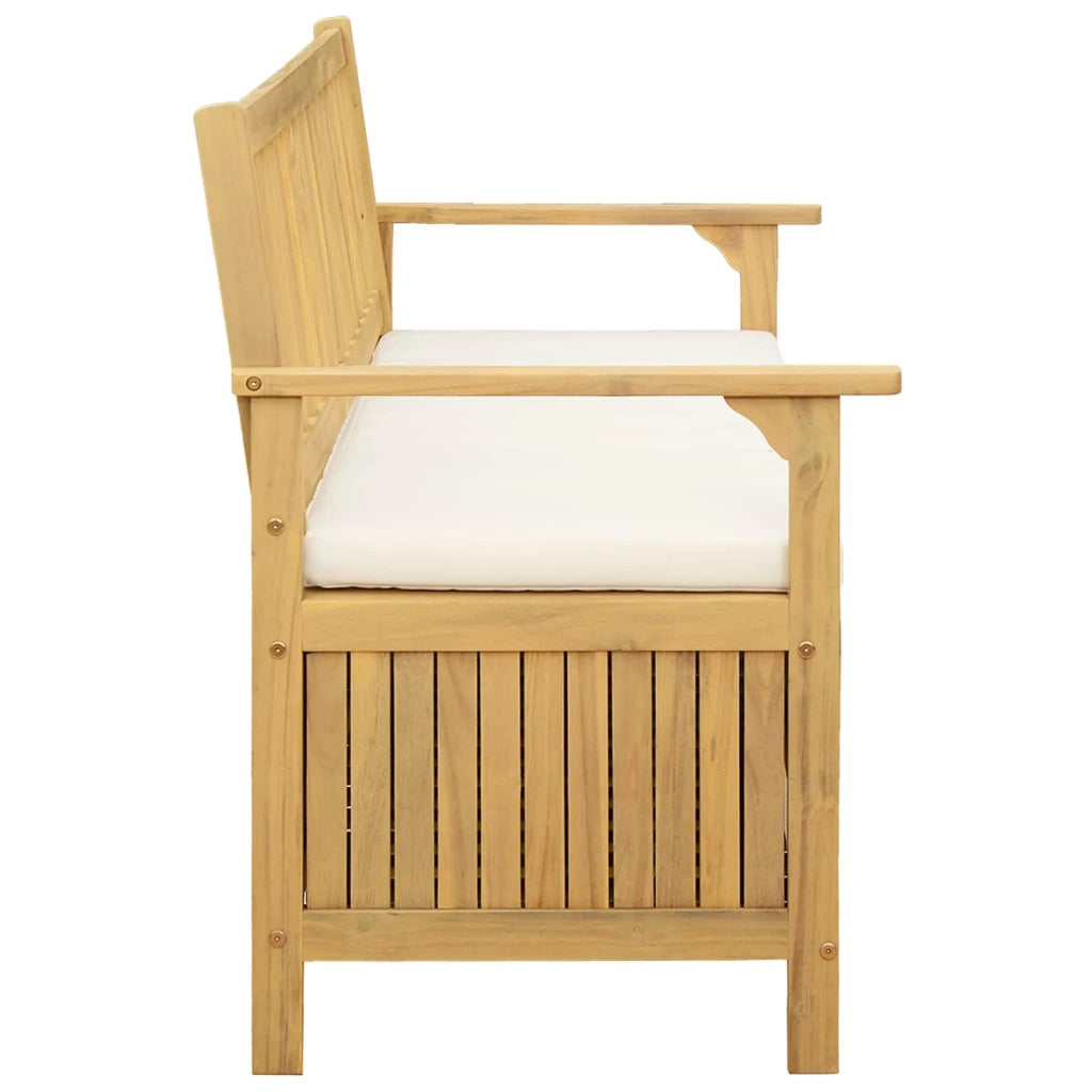 Panchina con contenitore con cuscino con porta 120 x 63 x 84 cm 42026791