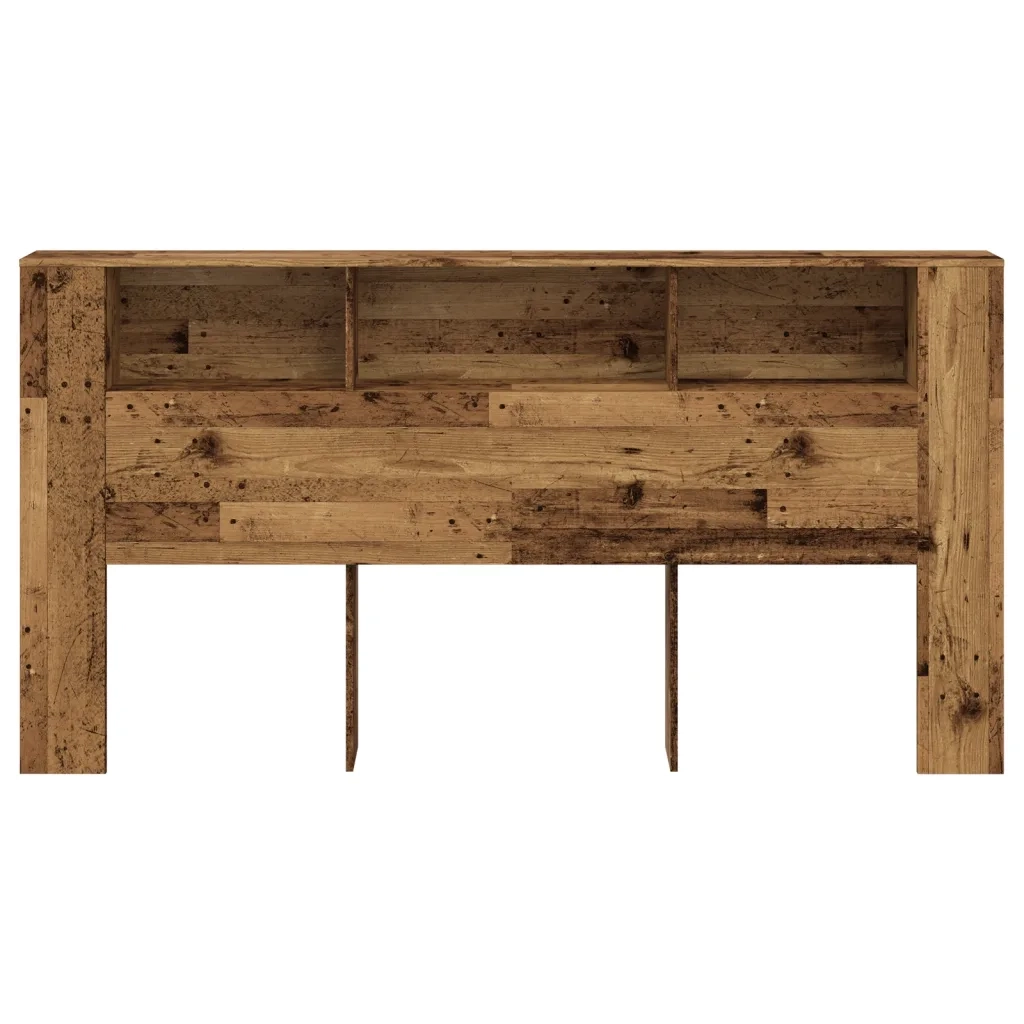 Testiera Contenitore Legno Antico 200x18,5x102,5cm Truciolato