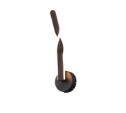 Applique LED, metallo, nero, H 46 cm, Ginko