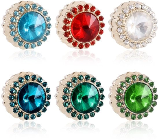 Set di 6 spille magnetiche per hijab in diverse colori