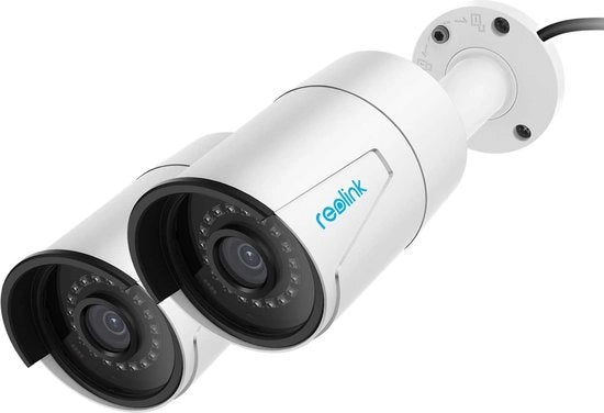 Camera di sicurezza IP 5MP con riconoscimento facciale e veicolare, PoE, per esterni.