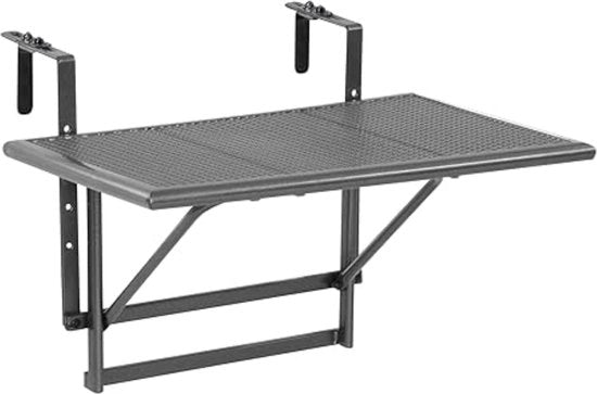 Tavolo da Balcone Sospeso - Design Inclinabile e Resistente al Tempo - Dimensioni 60 x 40 cm