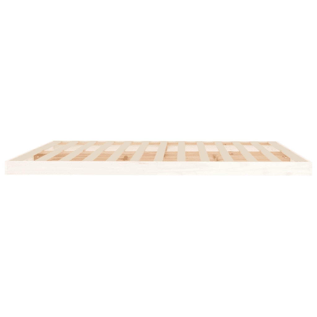 Giroletto senza Materasso Bianco 180x200 cm Legno Massello Pino 823430