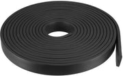 Afdichting in Gomma - Massivo - Rectangolare - Resistente al Tempo - Nero - Striscia di Gomma - Per Usi Generali - 5 Metri