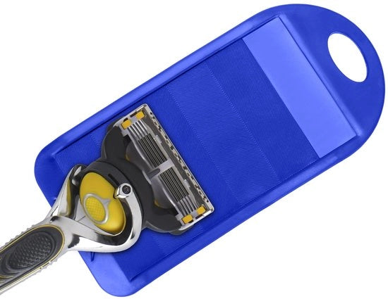 Sistema di rasatura portatile in gomma - Strumento utile - Blu - Apparecchio per la manutenzione della rasatura - Pulitore per trimmer - Adatto per F...