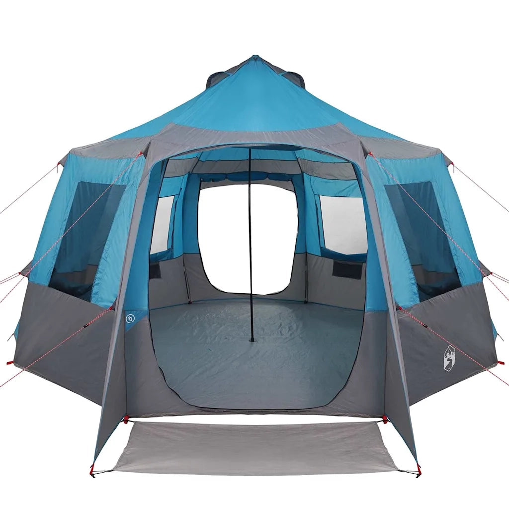 Tenda da campeggio per 12 persone con tetto Blu e Grigio