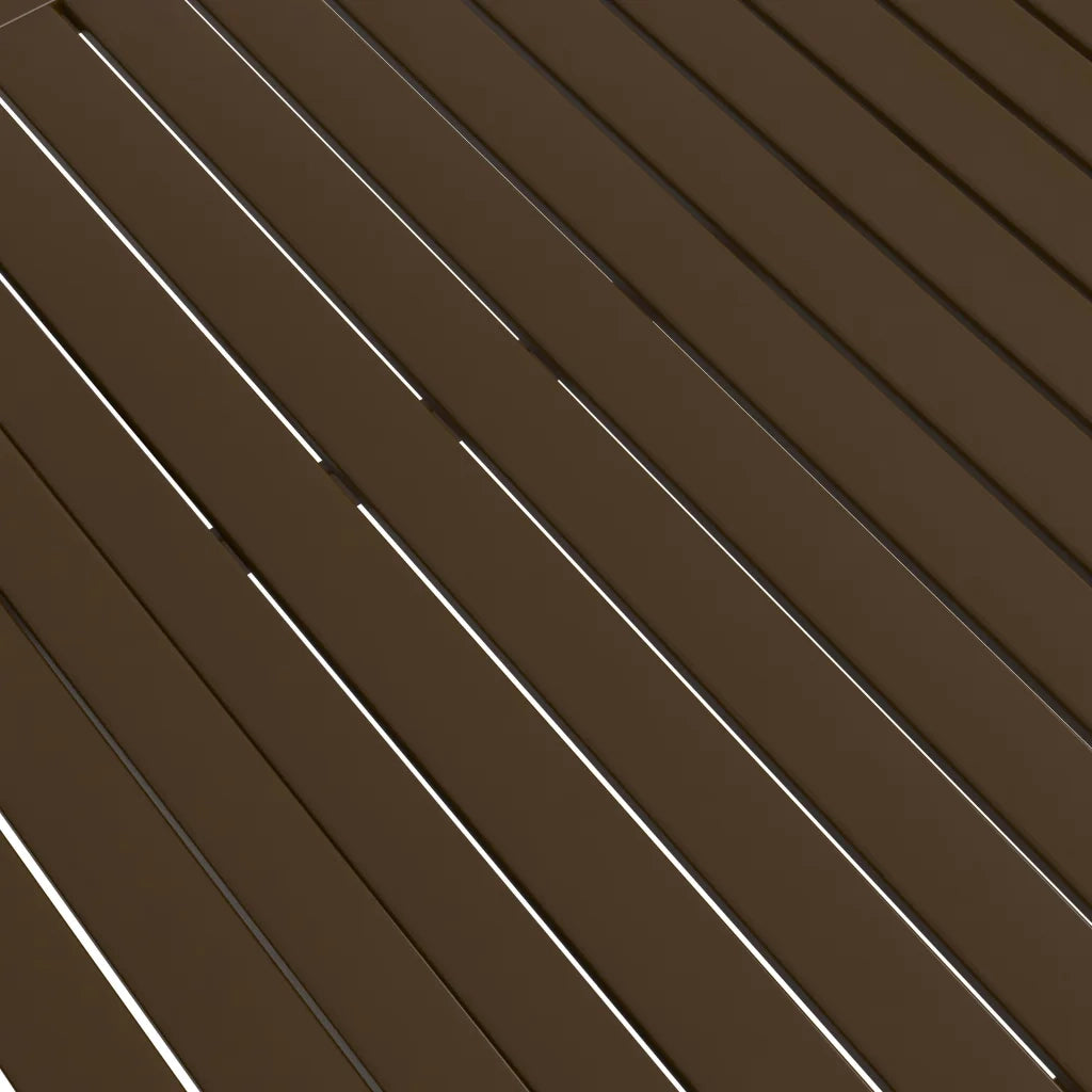 Tavolo da Giardino Marrone 140x80x72 cm in Acciaio 312280