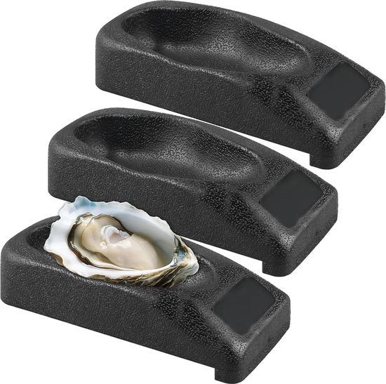 Osterai in plastica - Set per aprire gli osteri - Osterai in plastica per aprire gli osteri - Osterai in plastica - 3 pezzi - Nero