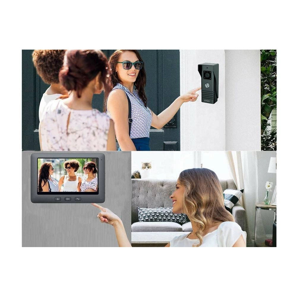 Trade Shop - Kit Videocitofono Monofamiliare Monitor 7'' Telecamera Apriporta Rlc07 -