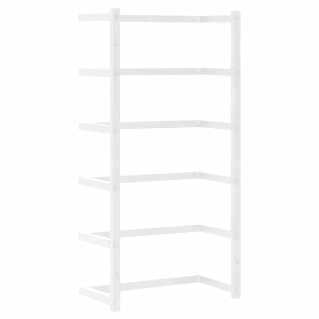 Portasciugamani da bagno mobiletto 24x12x48 cm acciaio bianco 02_0005466