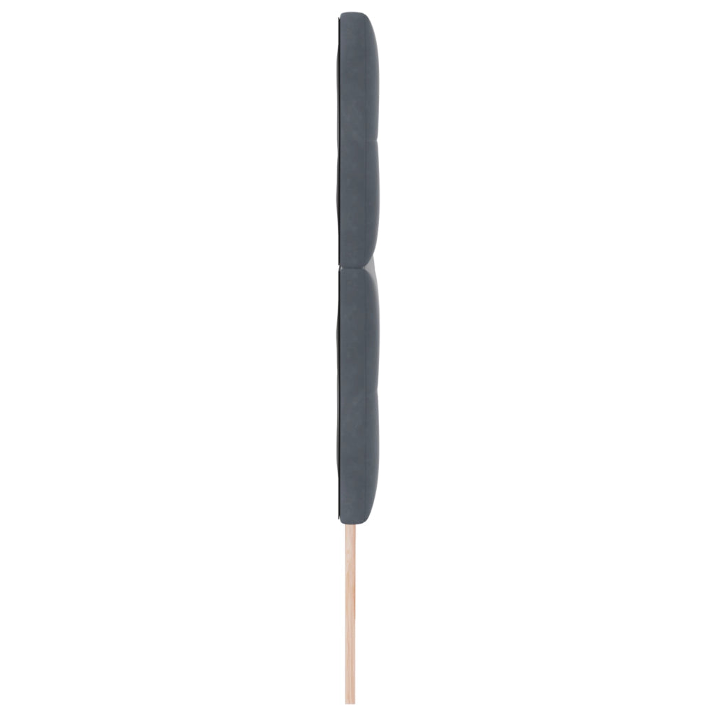Testata LED  Grigia Scura 90 cm in Velluto