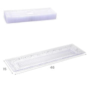 1 Piatto in Plastica Crystal Rettangolare Trasparente 46 x 15 cm