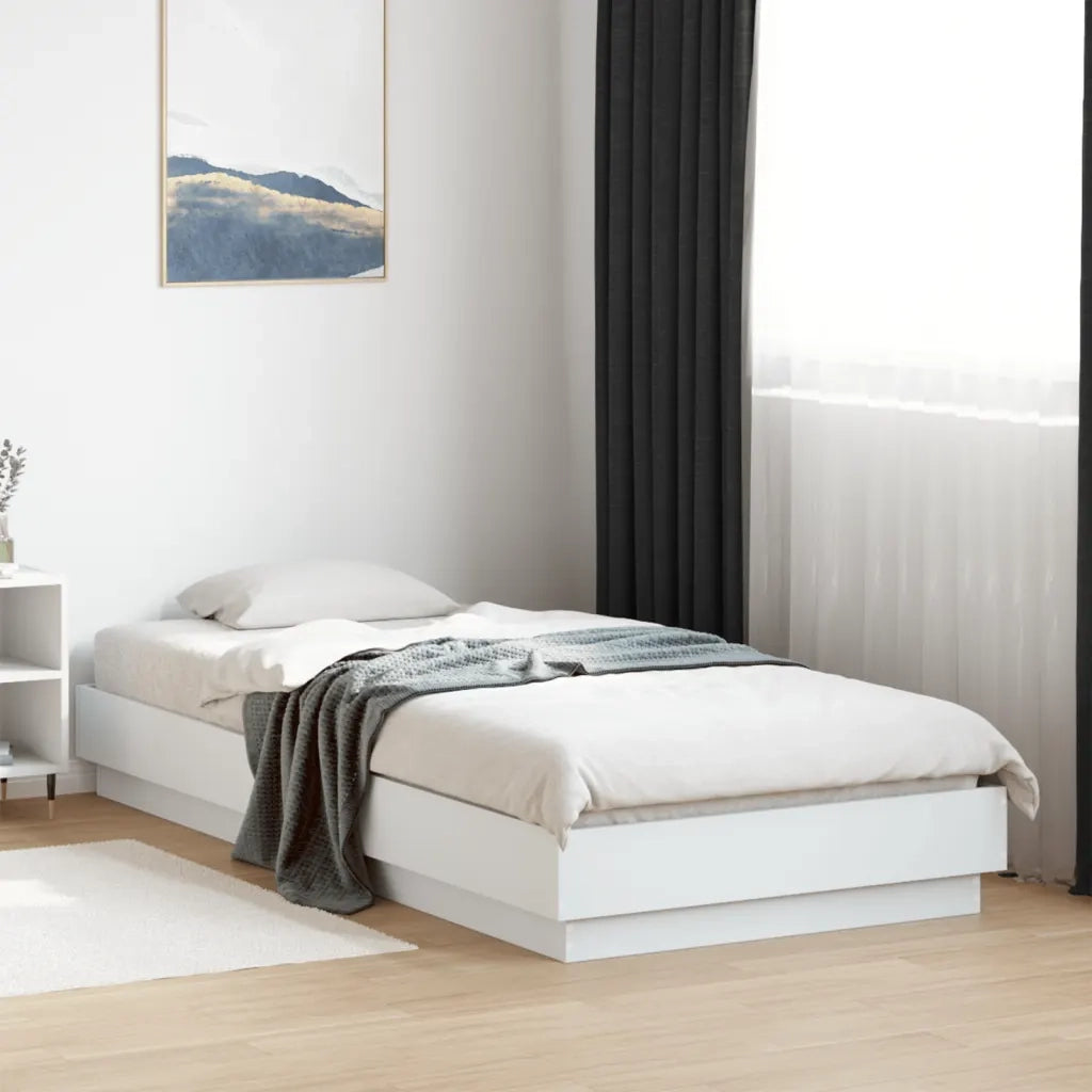 Giroletto-Struttura Letto Bianco 90x200 cm in Legno Multistrato 353291