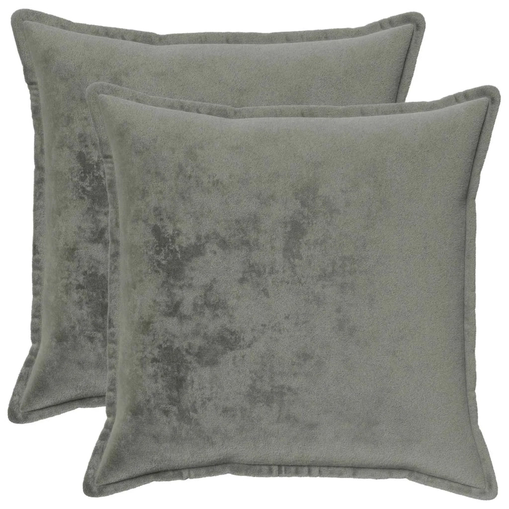 Federa 2 pcs HOUTEN Grigio Scuro 55 x 55 cm Flanella 920587