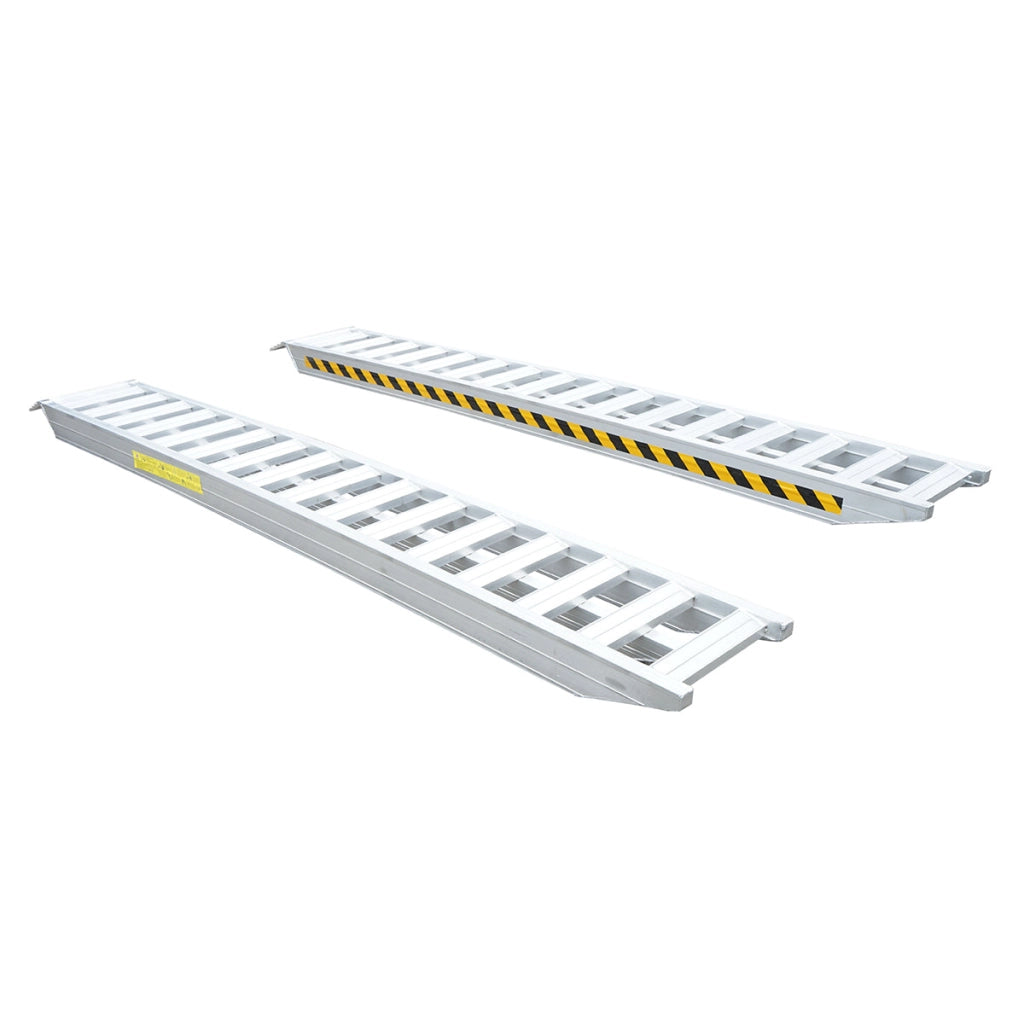Set rampe di carico in alluminio - Portata 6T - Dimensioni 380 x 45 x 15 cm
