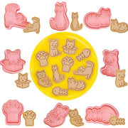8 pezzi di stampi a forma di biscotto per biscotti, set di stampi a forma di biscotto, stampi a forma di biscotto per biscotti, stampo per biscotti 3D a forma di biscotto, motivo cartoon, per feste di compleanno per bambini
