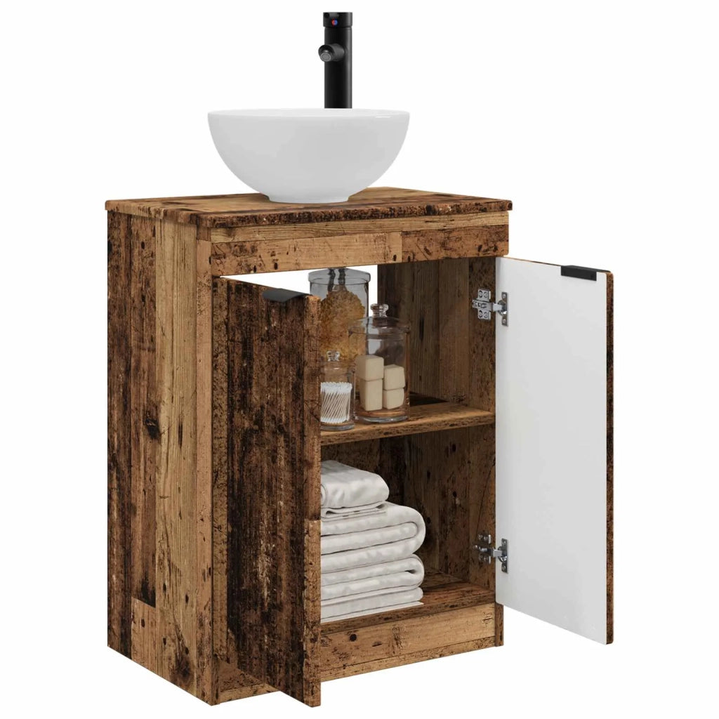 Mobile da bagno con lavabo Legno antico 54 x 35 x 83 cm