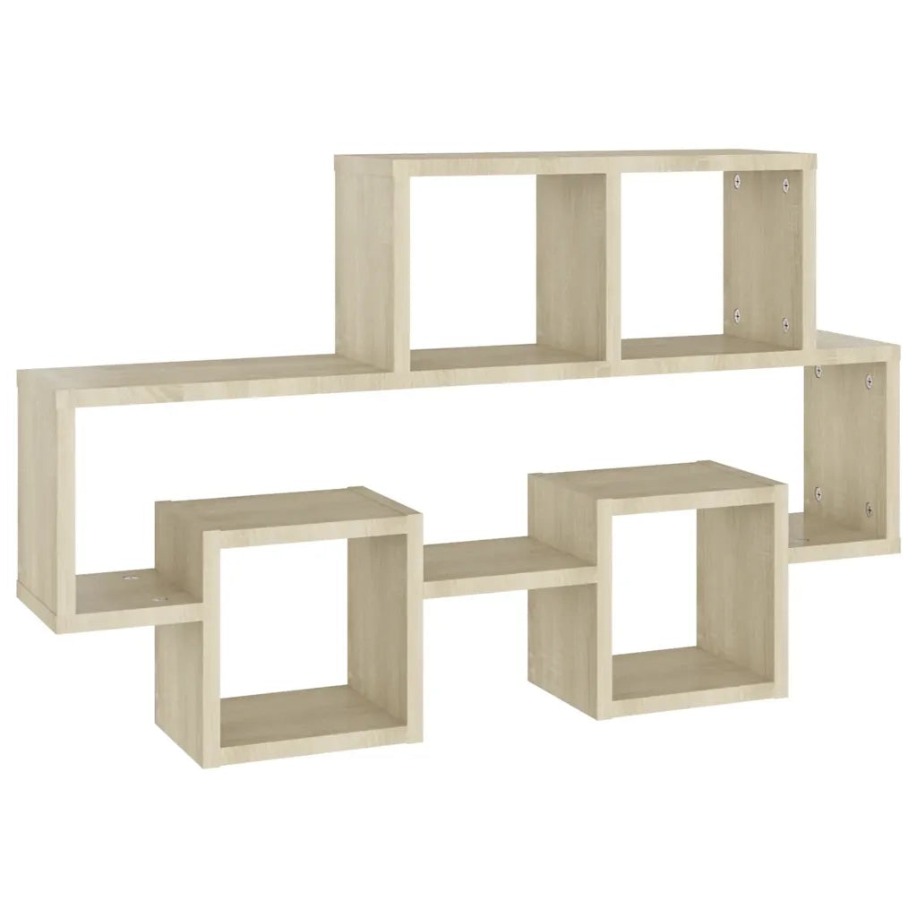 Scaffale Parete Auto Rovere Sonoma 82x15x51cm Legno Multistrato 807253