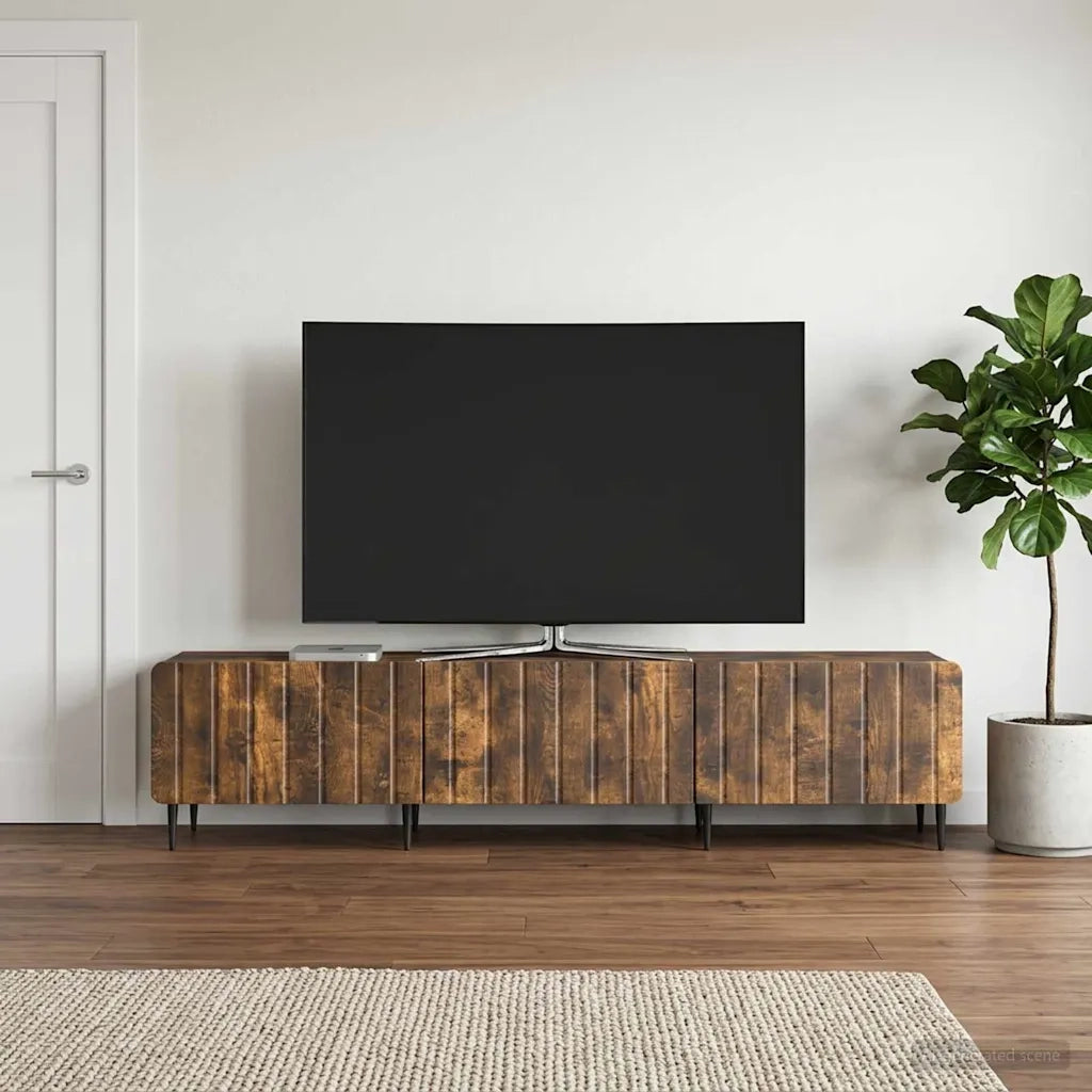 Mobile TV Rovere Fumo 147 x 34,5 x 32 cm Legno ingegnerizzato 894480