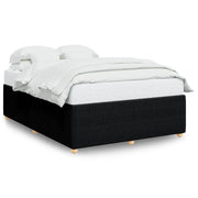 Letto matrimoniale | Letto per adulti | Giroletto senza Materasso Nero 160x200 cm in Tessuto