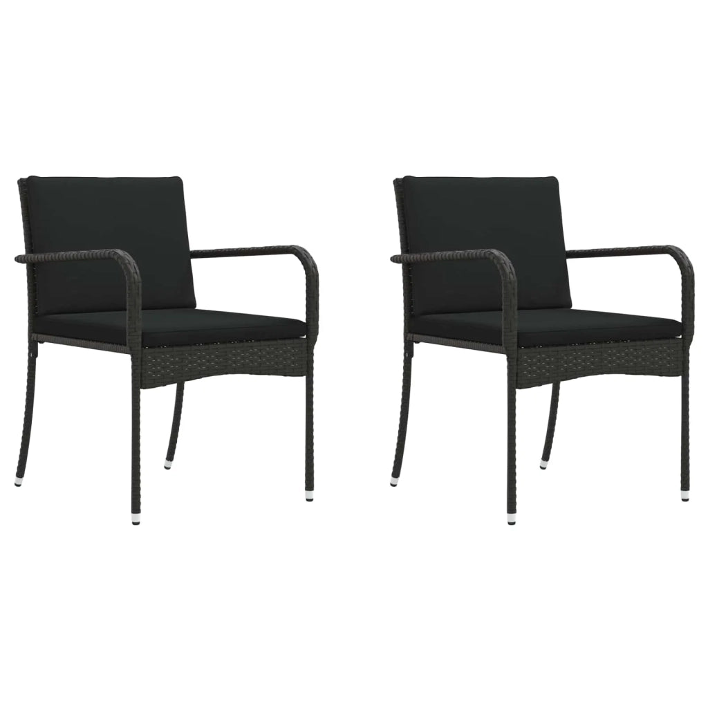 Set da giardino Nero polyrattan 42025109