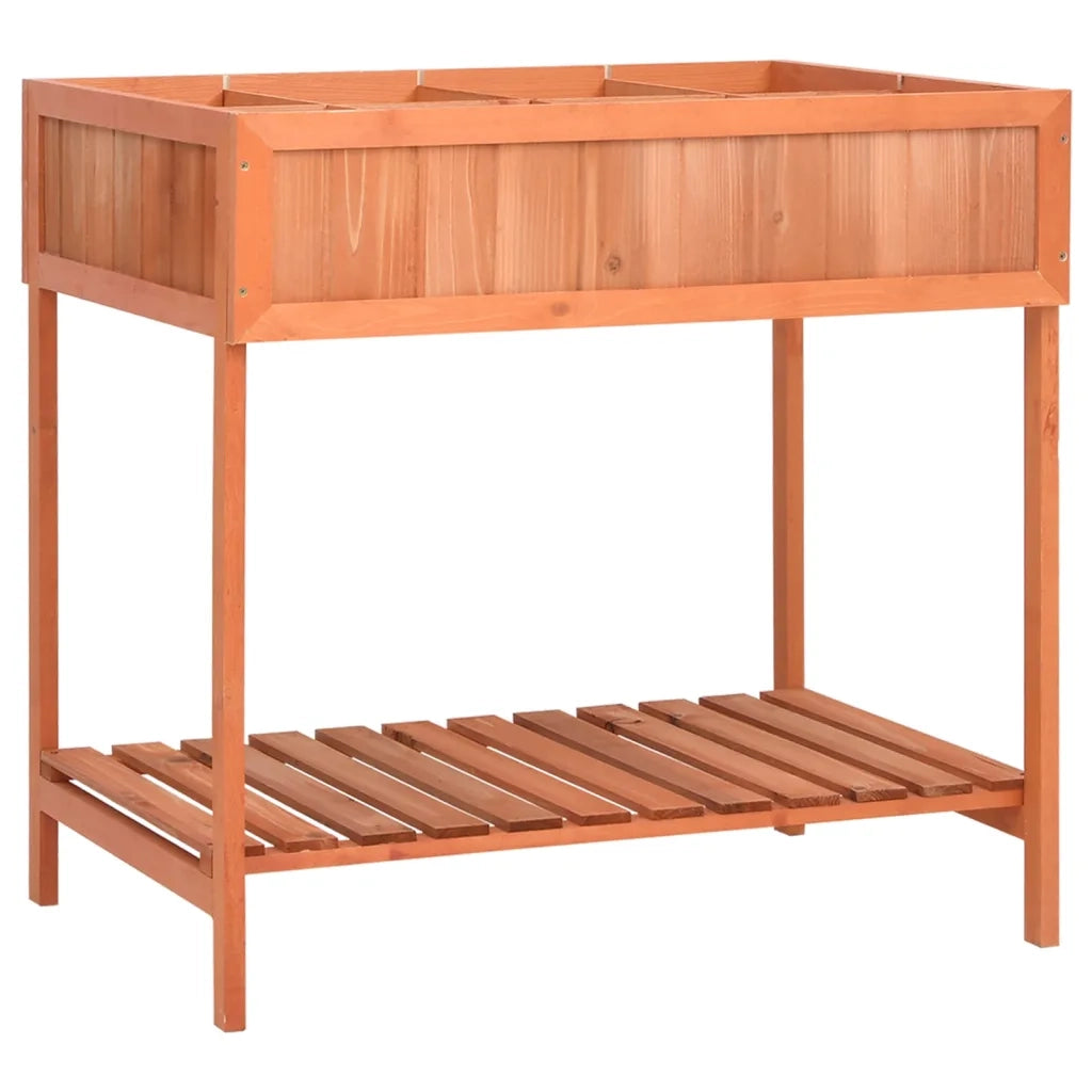 Fioriera per Erbe Aromatiche-Vaso da Esterno-Contenitore per Piante 80x60x80cm Legno Massello di Abete