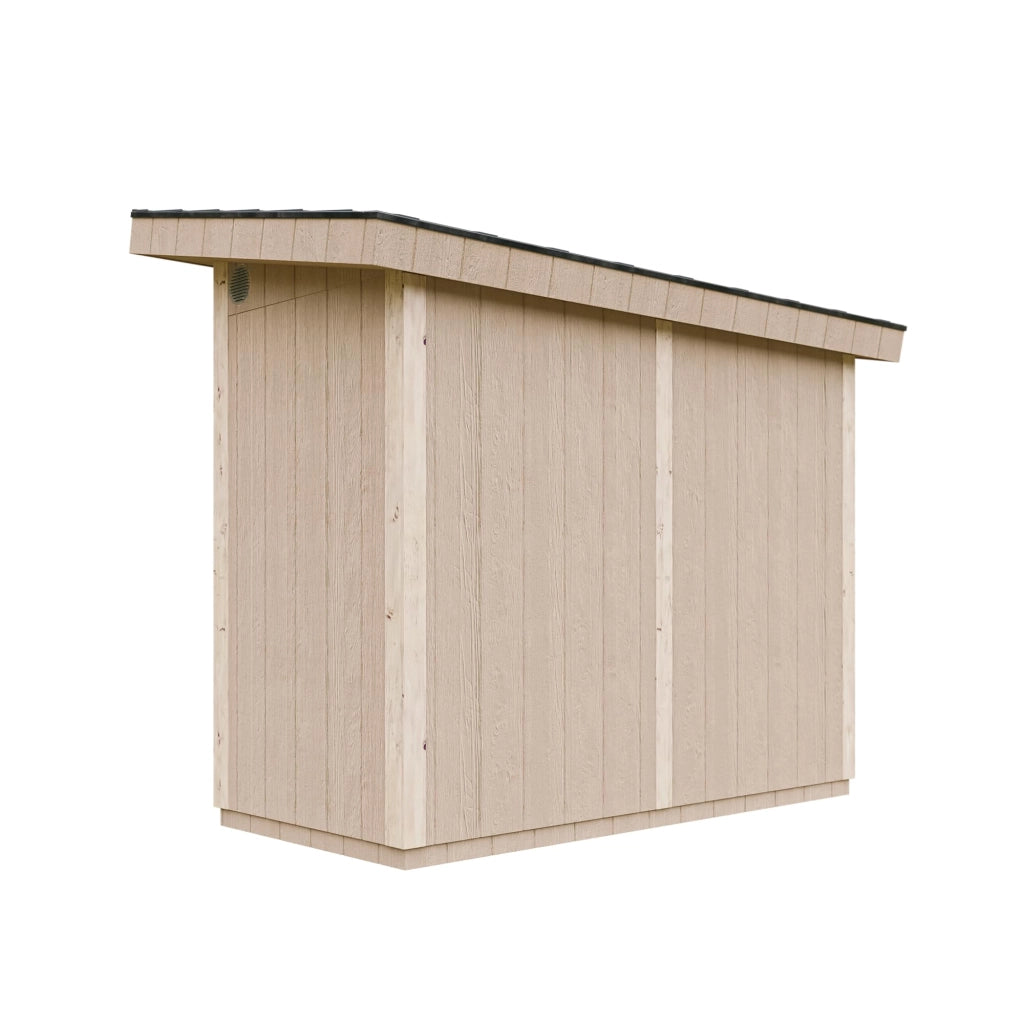 Casetta da Giardino di QUALIT? PREMIUM 3m?²-L161xW294cm - TIMBELA M901A-TERRA BROWN