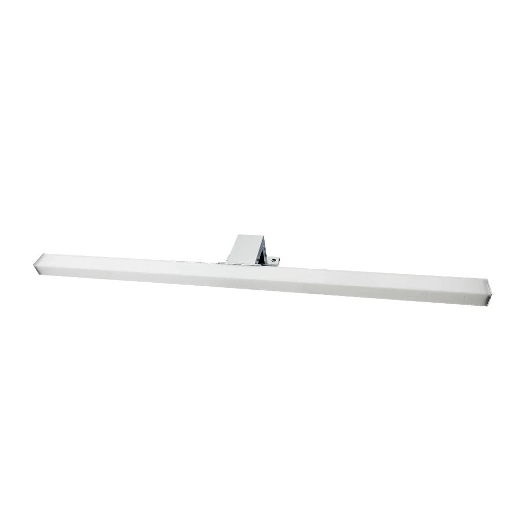 Trade Shop - Lampada Led Per Specchio Bagno Doppia Istallazione 9w Luce 4000k Ip44 Argento 600pc-1-an -