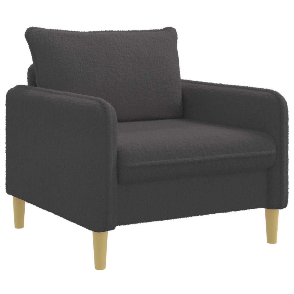 Poltrona XL Grigio Scuro Bouclé 42043552