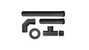 KIT PER STUFE A PELLET 5 PZ TUBI ROSONE RACCORDI GOMITI PER STUFE