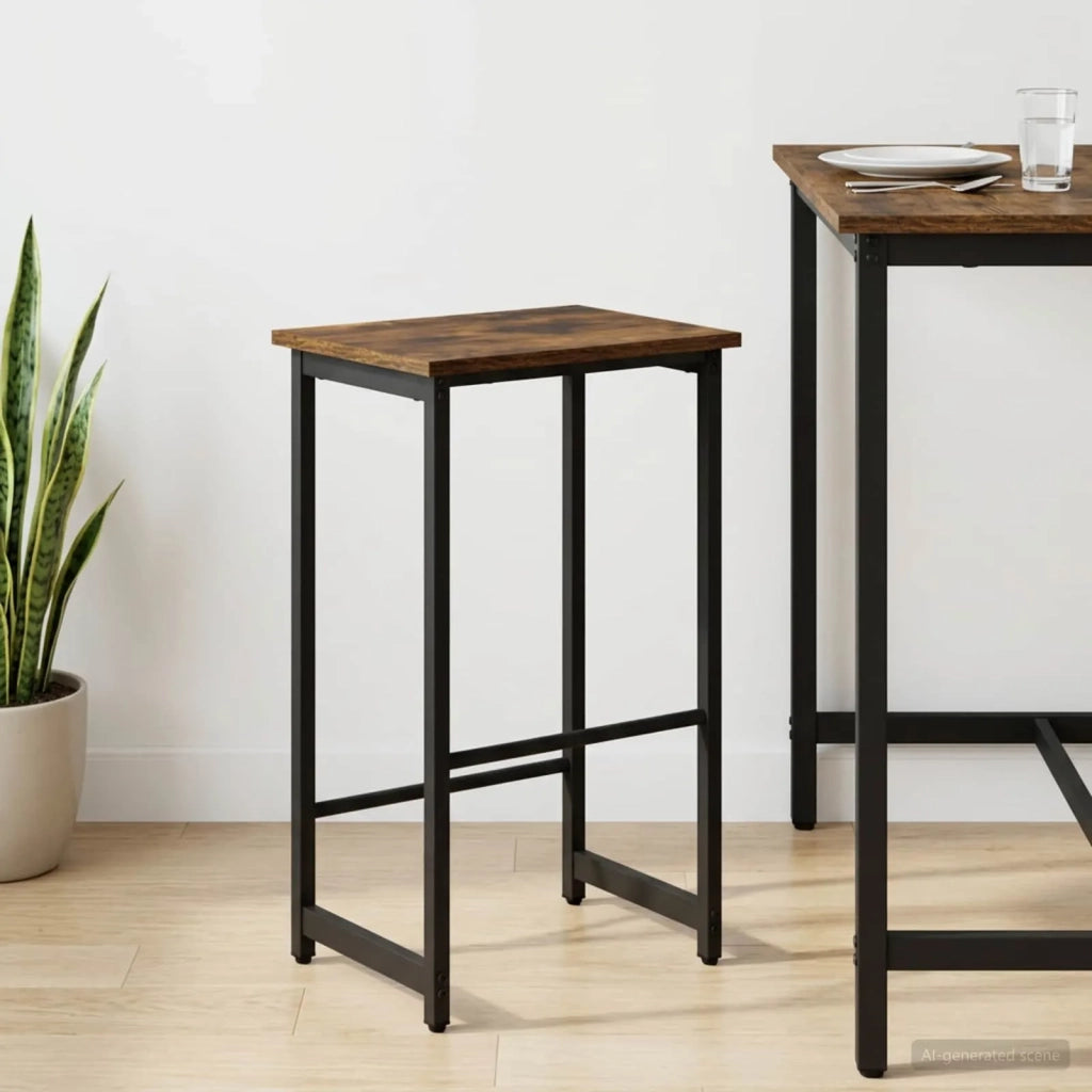 Sgabello da bar Rovere Fumo 40 x 32 x 74 cm 8006197
