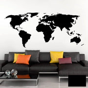 Sticker Mappa del Mondo Globe Terra 120 x 53 cm I Atlante Mondo Per Camera da Letto Sala da Pranzo Sticker W698