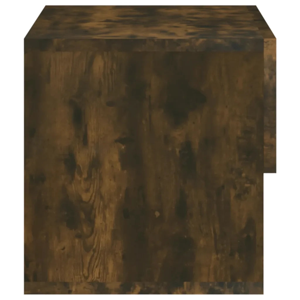 Comodini a Muro 2 pz Rovere Fumo 816947