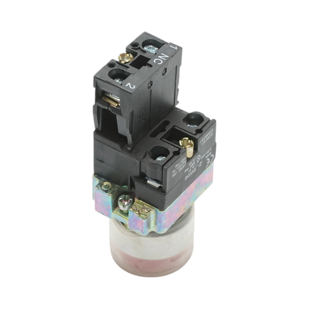Lampada di segnalazione bianca con alimentazione diretta e protezione 1NC, 220V, IP65, LAY5 Breckner Germany