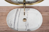 Lavabo Da Appoggio Rea Nadia 60 Sand